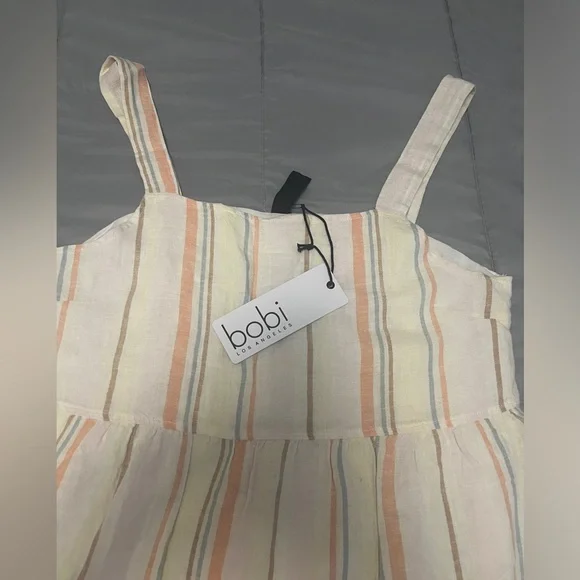 Bobi Los Angeles Square Neck Tiered Dress - Picture 4 of 5